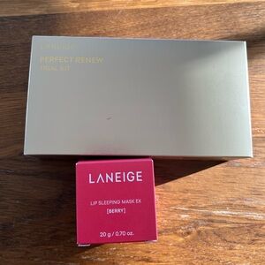 New Laneige perfect renew trail kit & full size Lip Sleeping Mask EX bundles